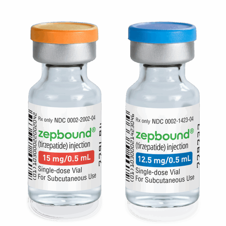 12.5mg and 15mg Zepbound Vials